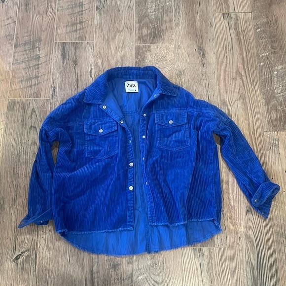 Zara Woman’s Blue Jacket Size Small - Picture 1 of 6